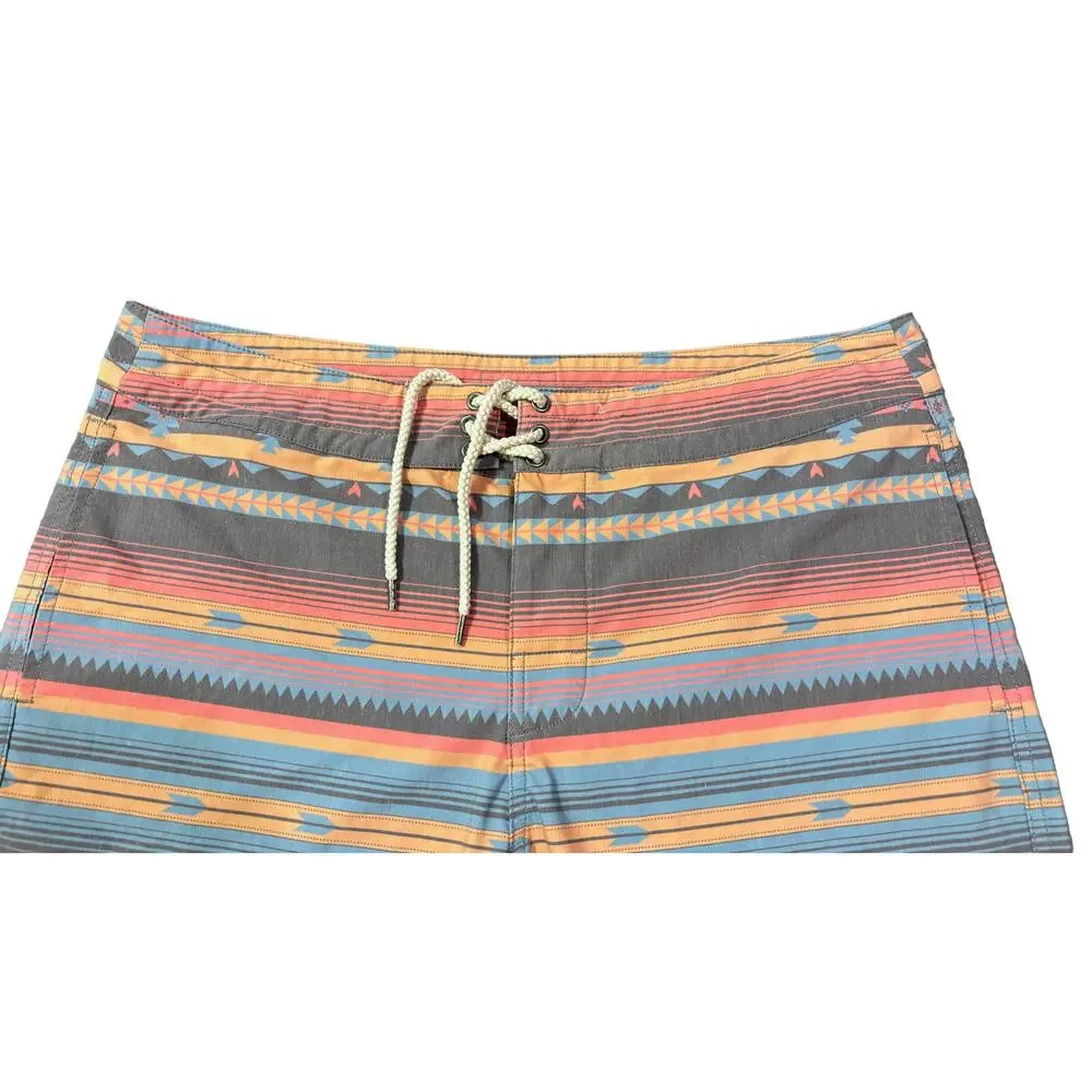 Faherty Doug Good Feather Native Design Board Shorts Swim Surf Men’s Size 32